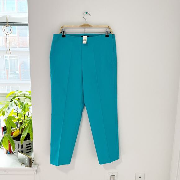NEW Talbots Heritage Blue Straight Leg Pants Size 12 - Picture 1 of 7